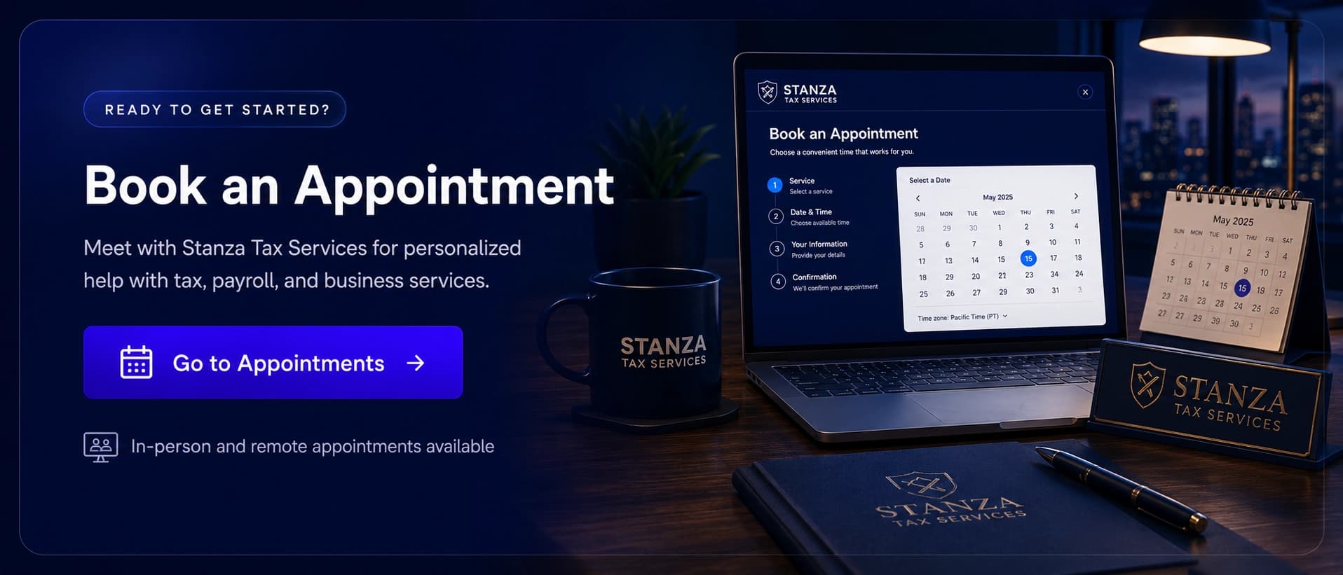 Agenda una cita en Stanza Tax Services