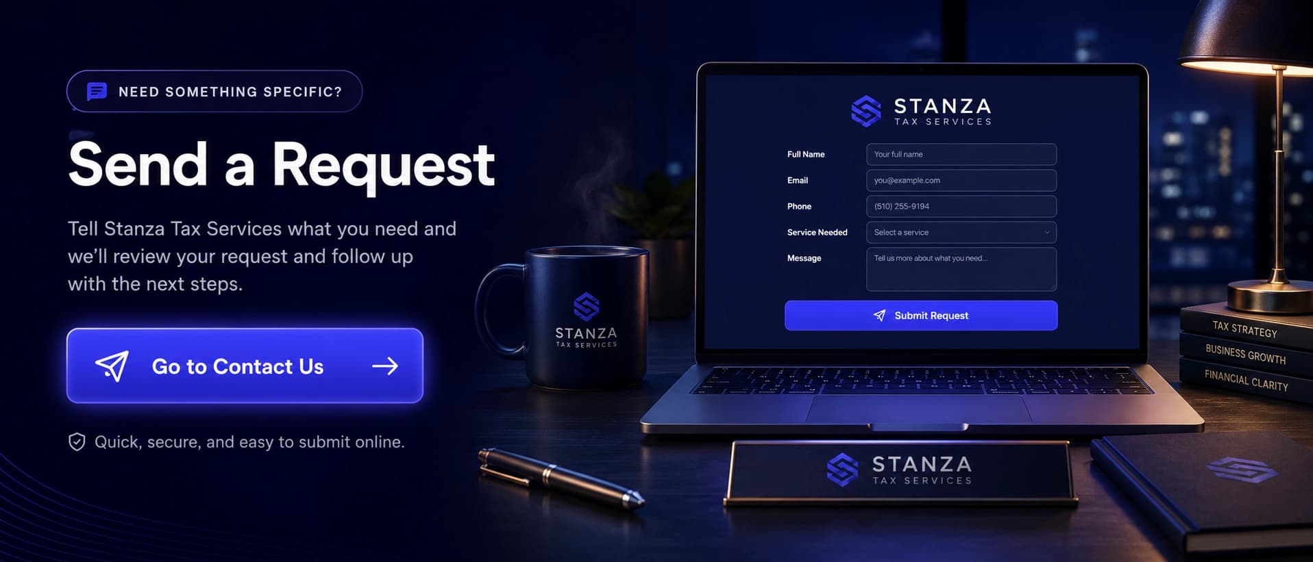 Contacta a Stanza Tax Services
