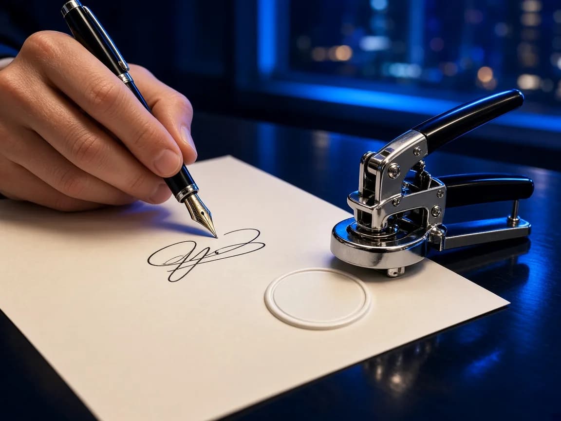 Photo illustrating Notary Public